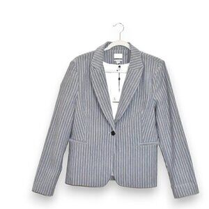 JL Jules & Leopold Gray Striped One Button Blazer Size XL